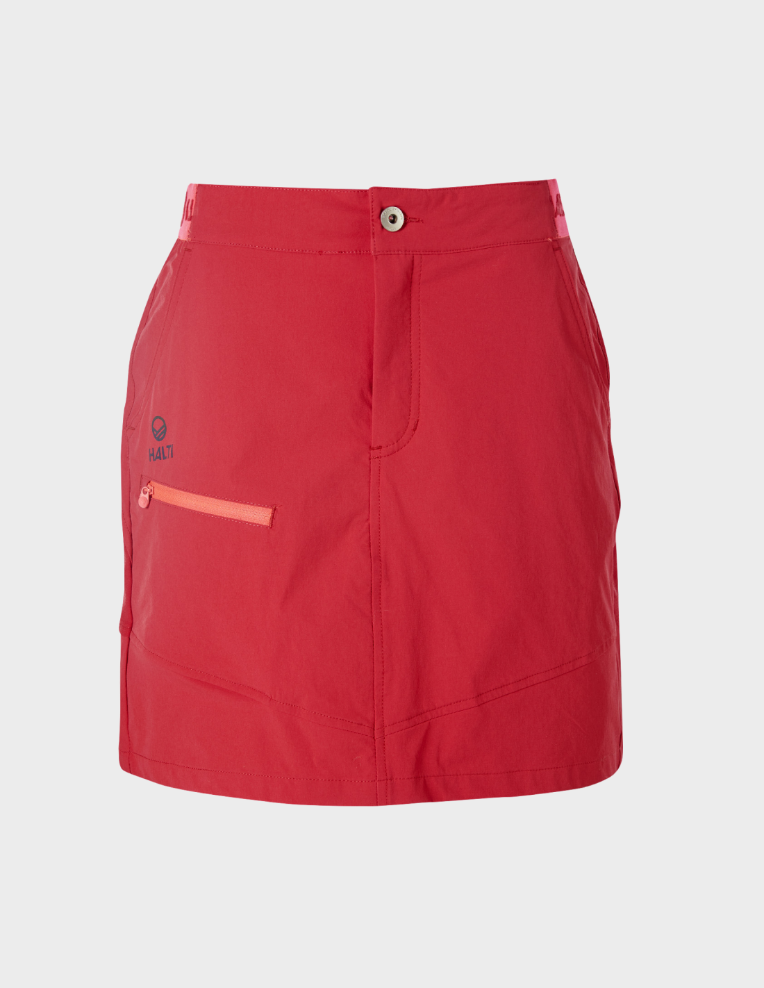 H064-0323/T66 SKI RED P. HALTI PALLAS W X-STRETCH SKORT - Damska Spódnica