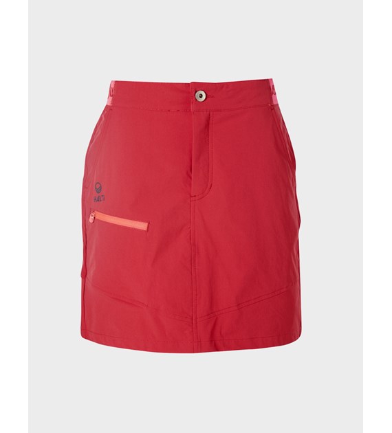 H064-0323/T66 SKI RED P. HALTI PALLAS W X-STRETCH SKORT - Damska Spódnica