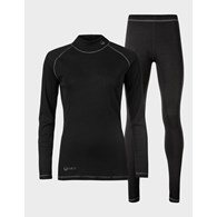 H088-0030/P99 BLACK HALTI BLACK HALTI NEVA W MERINO LAYER SET - Damski Komplet Bielizny Merino