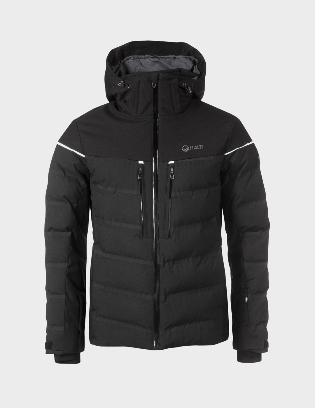 H059-2541/P99 BLACK HALTI WISEMAN M SKI JACKET - Męska Kurtka Narciarska