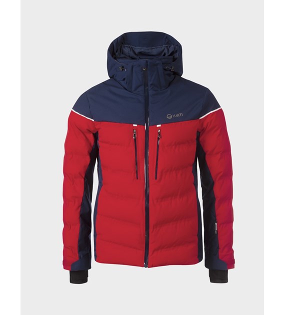 H059-2541/U64 FIERY RED HALTI WISEMAN M SKI JACKET - Męska Kurtka Narciarska