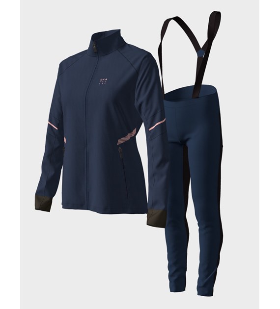 H086-0587/U39 DRESS BLUE HALTI KIIRUNA W XCT SOFTSHELL SET - Damski Zestaw XCT