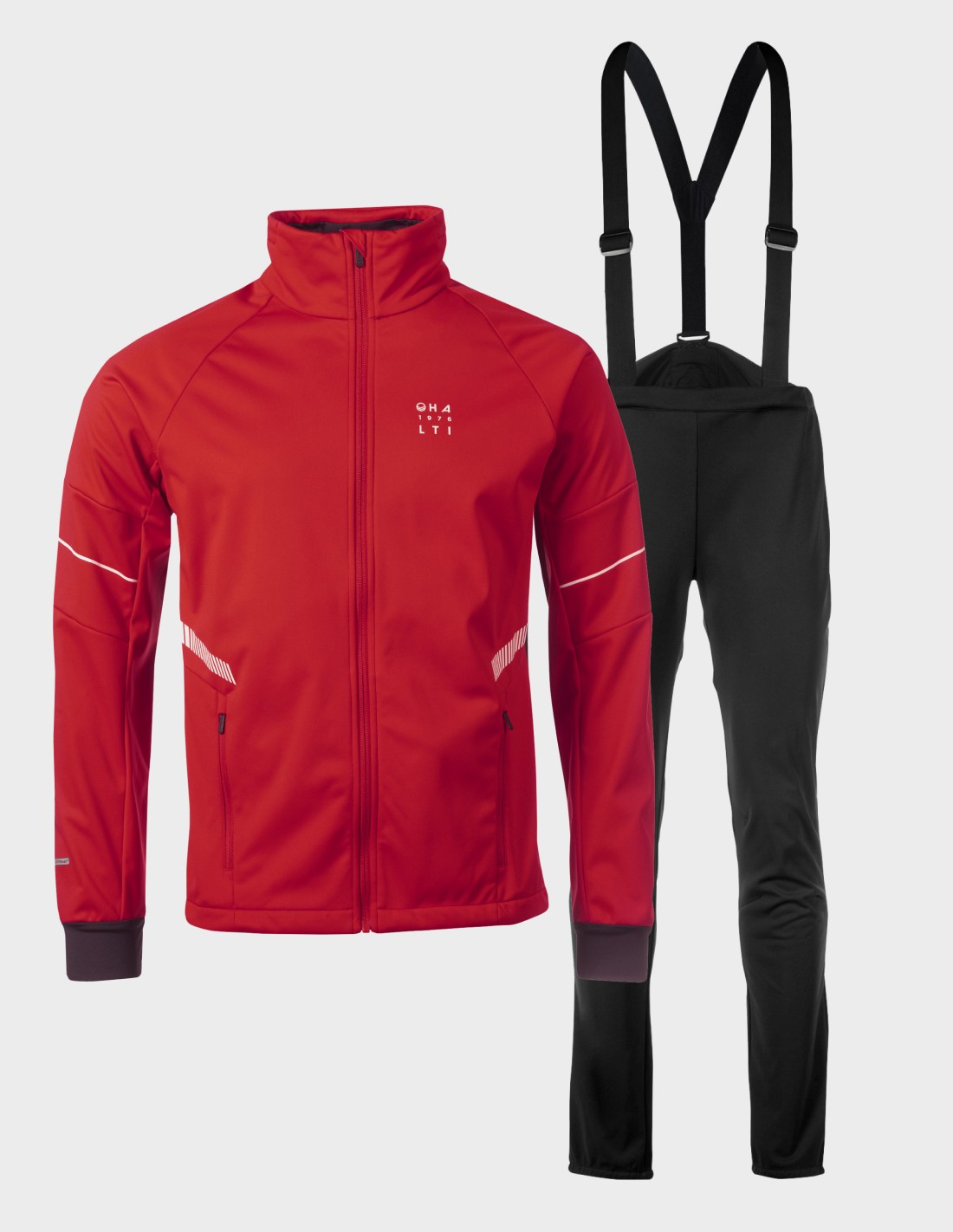 H086-0600/U64 FIERY RED HALTI SEEFELD M XCT SOFTSHELL SET - Męski Zestaw XCT