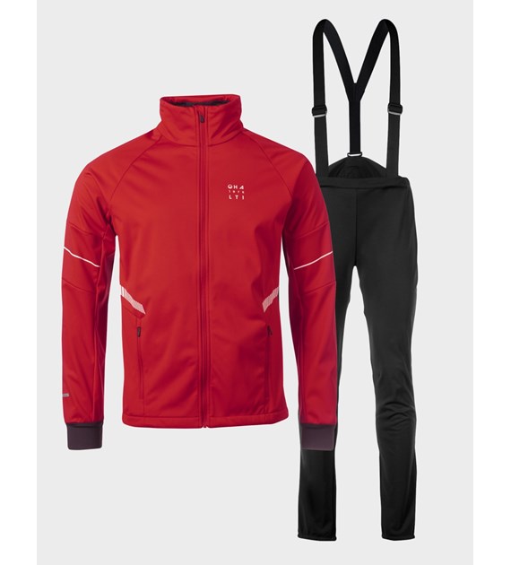 H086-0600/U64 FIERY RED HALTI SEEFELD M XCT SOFTSHELL SET - Męski Zestaw XCT