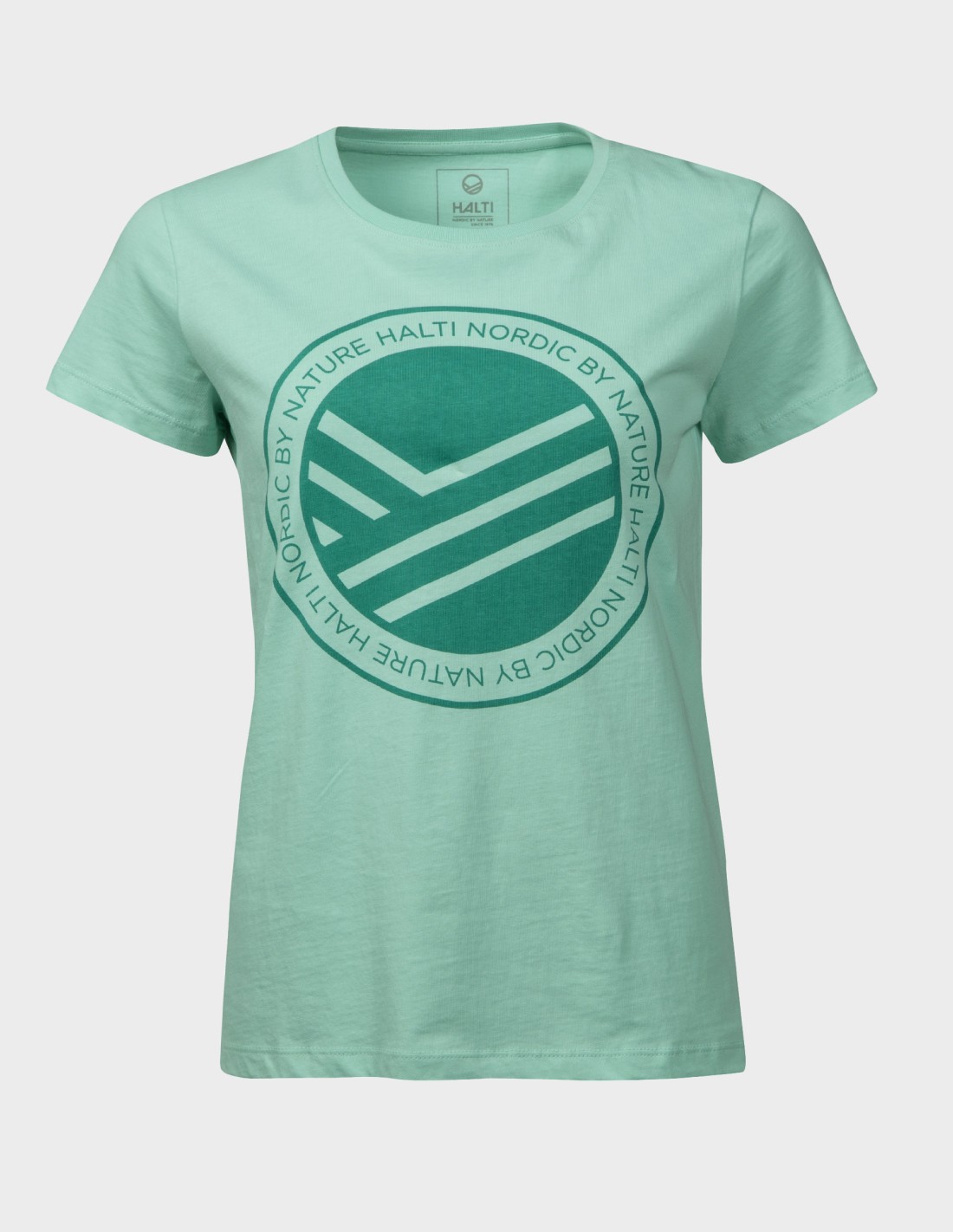 H064-0491/V51 ICE GREEN HALTI RETKI W III T-SHIRT ORGANIC CO - Damska Koszulka