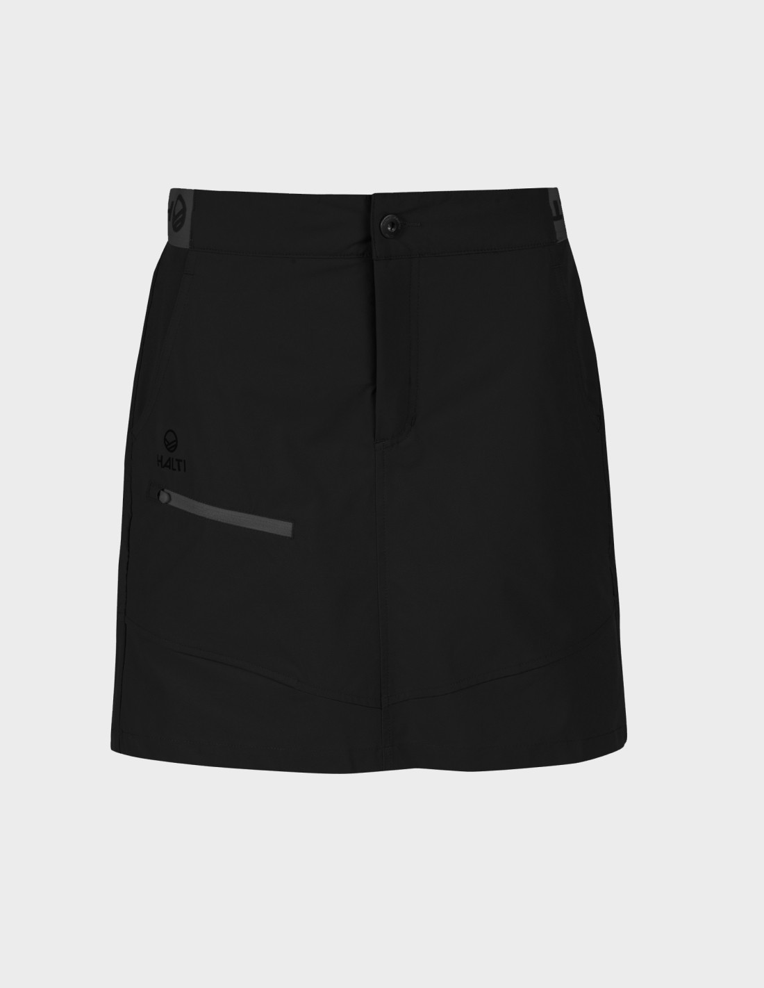 H064-0487/P99 BLACK HALTI PALLAS W LITE X-STRETCH SKORT - Damska Spódnica