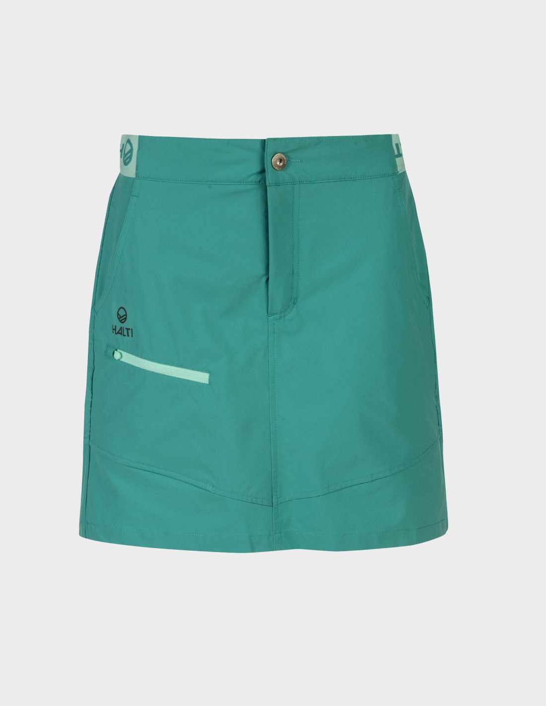 H064-0487/V53 PORCELAIN GREEN HALTI PALLAS W LITE X-STRETCH SKORT - Damska Spódnica