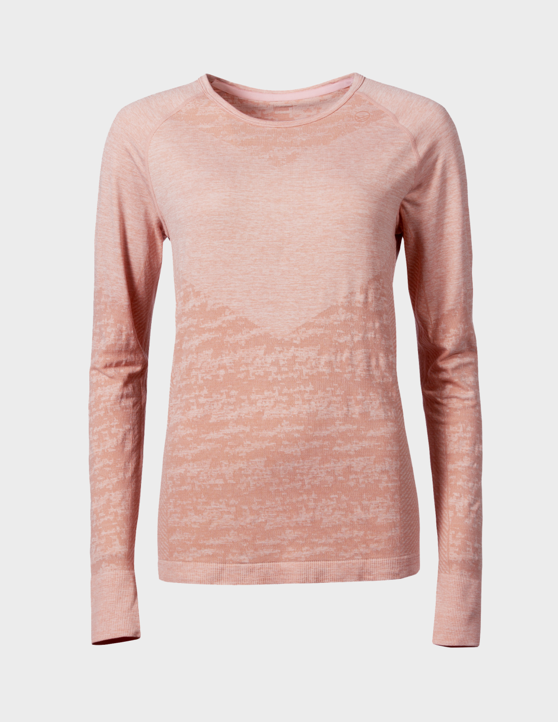 H088-0035/U62M CORAL CLOUD MELANGE HALTI FREE RECY SEAMLESS W LS SHIRT - Damska Koszulka Długi Rękaw Bielizna