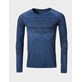 H088-0026/U35M NAUTICAL BLUE MELANGE HALTI FREE RECY SEAMLESS M LS SHIRT - Męska Koszulka Długi Rękaw Bielizna