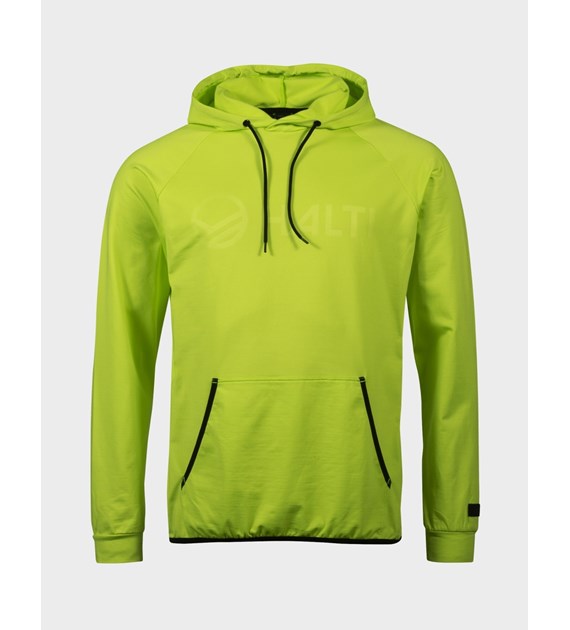 H088-0134/A51 ACID LIME GREEN HALTI DYNAMIC M HOODIE - Męska Bluza z Kapturem