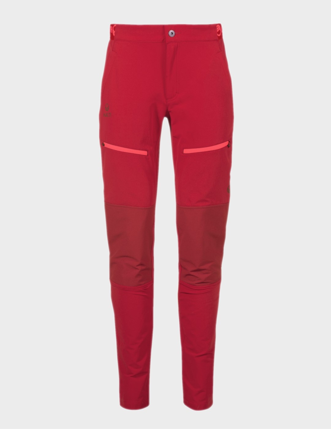 H064-0458/T66 SKI PATROL RED HALTI PALLAS II W WARM X-STRETCH PANTS - Damskie Ocieplane Spodnie Trekkingowe