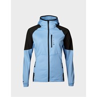 H088-0133/A32 Placid Blue HALTI FORERUNNER W HOODED FULL ZIP LAYER JACKET - Damska Bluza