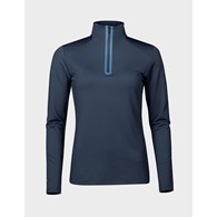 H088-0097/A37 BIG DIPPER BLUE HALTI MOODI W HALF ZIP SHIRT - Damska Bluza Krótki Zamek