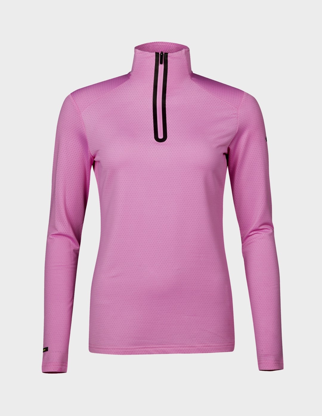 H088-0097/A62 CYCLAMEN PINK HALTI MOODI W HALF ZIP SHIRT - Damska Bluza Krótki Zamek