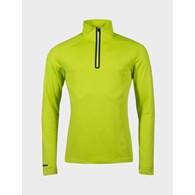 H088-0098/A51 ACID LIME GREEN HALTI MOODI M HALF ZIP SHIRT - Męska Bluza Krótki Zamek