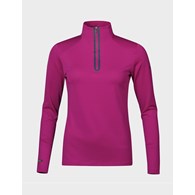 H088-0097/A68 FESTIVAL FUCHSIA HALTI MOODI W HALF ZIP SHIRT - Damska Bluza Krótki Zamek