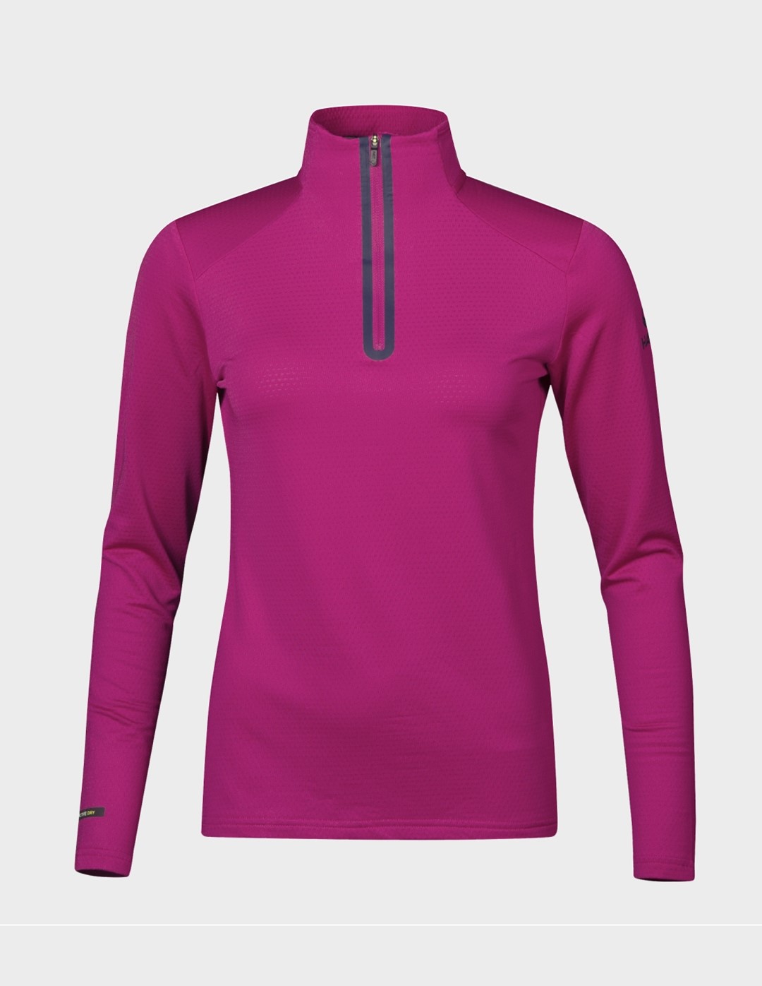 H088-0097/A68 FESTIVAL FUCHSIA HALTI MOODI W HALF ZIP SHIRT - Damska Bluza Krótki Zamek