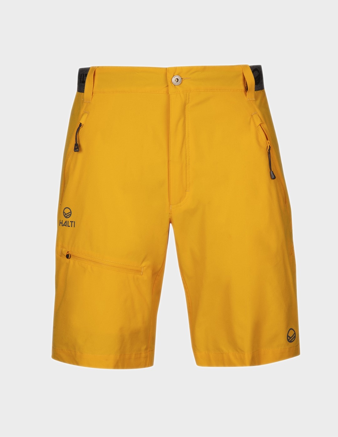 H064-0362/B43 Daylily Yellow HALTI PALLAS M X-STRETCH LITE SHORTS - Męskie Spodenki