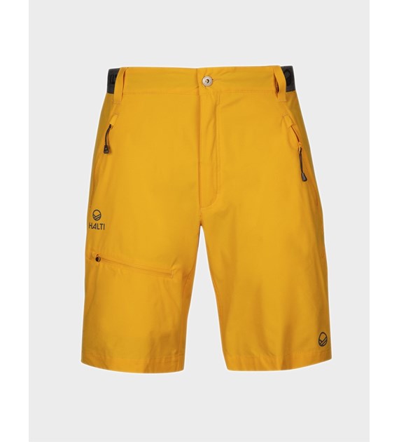 H064-0362/B43 Daylily Yellow HALTI PALLAS M X-STRETCH LITE SHORTS - Męskie Spodenki