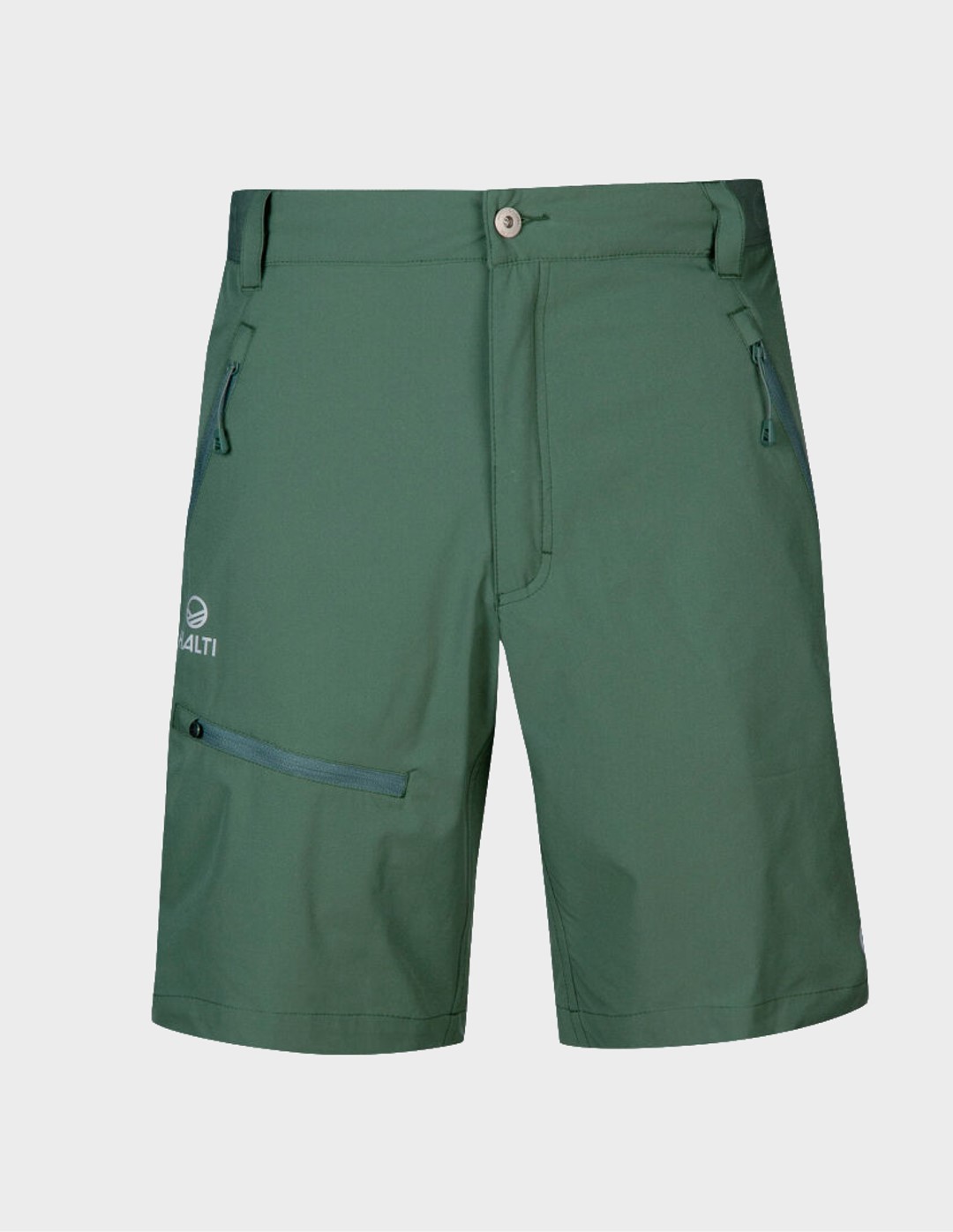 H064-0362/B55 Duck Green HALTI PALLAS M X-STRETCH LITE SHORTS - Męskie Spodenki