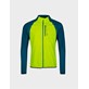 H086-0718/A51 Acid Lime Green HALTI TRACKS M SEAMLESS JACKET - Męska Bluza