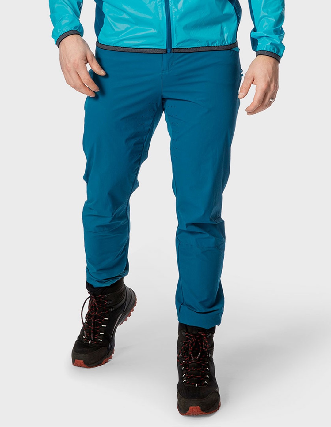 H086-0720/B36 Moroccan Blue HALTI TRACKS M X-STRETCH PANTS - Męskie Spodnie