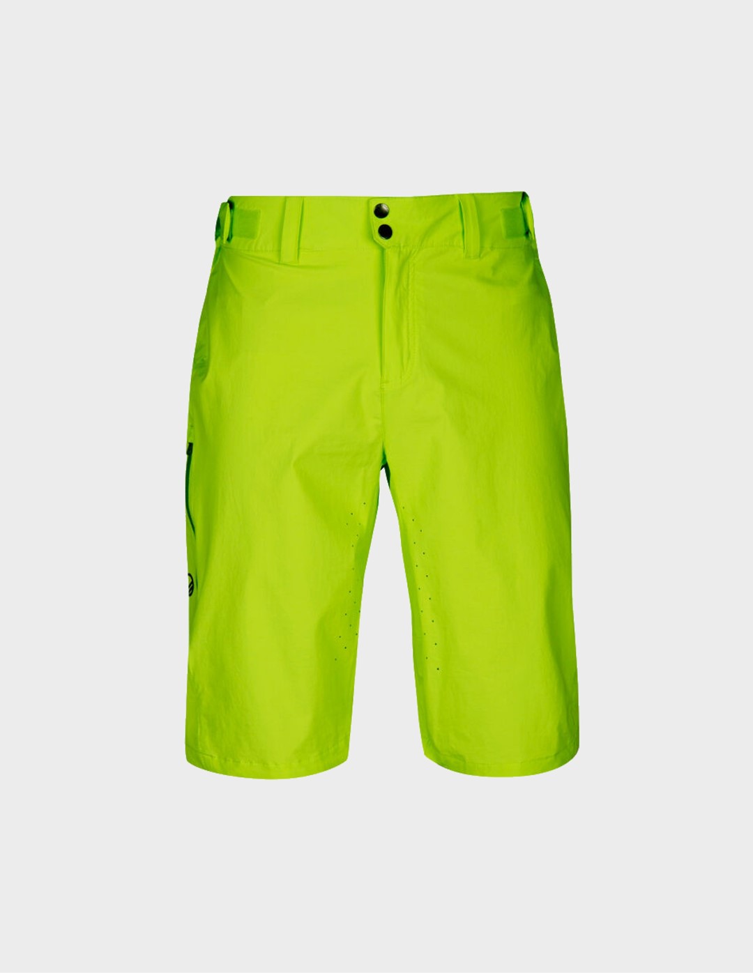 H086-0721/A51 Acid Lime Green HALTI TRACKS M X-STRETCH SHORTS - Męskie Szorty