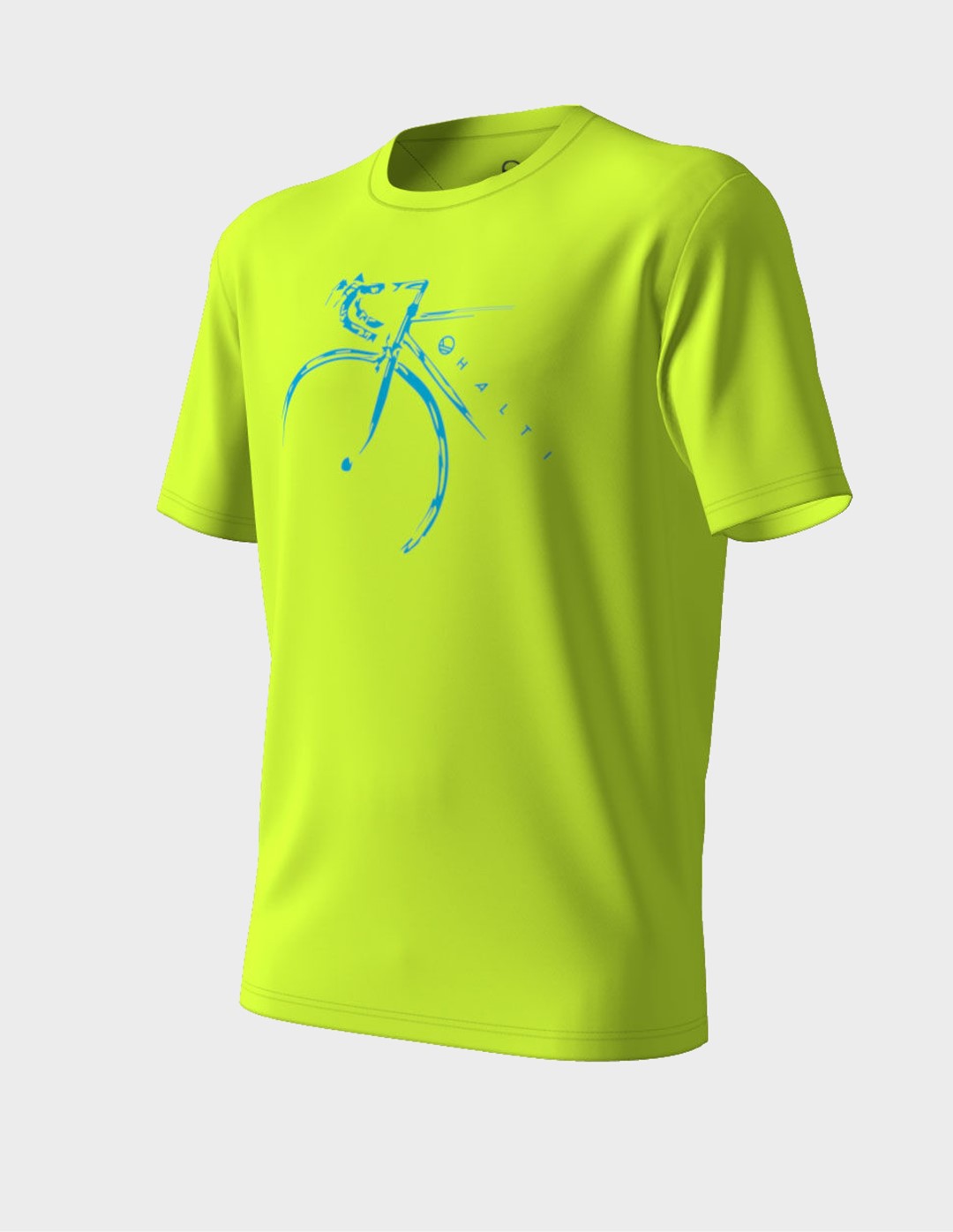 H086-0509/A51 Acid Lime Green Halti Vassi M T-shirt - koszulka męska