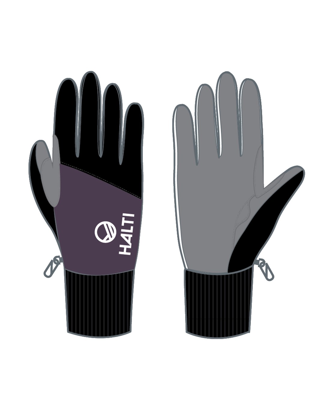 H084-0722/C88 HALTI XC TOURING GLOVES - Rękawiczki Pięciopalczaste