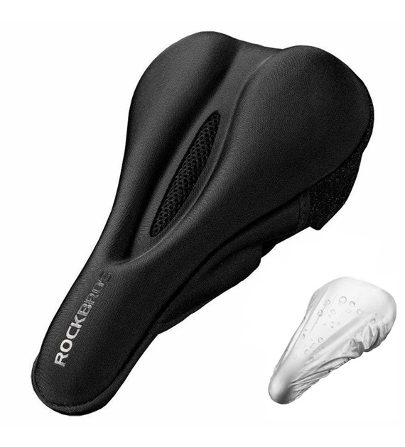 RB-LF047-B+LF- SADDLE COVER WITH RAINCOVER BIG - Nakładka Gel na siodełko z Pokrowcem