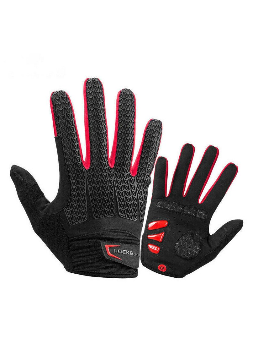 Rockbros Gloves Black Red - Rękawiczki Rowerowe