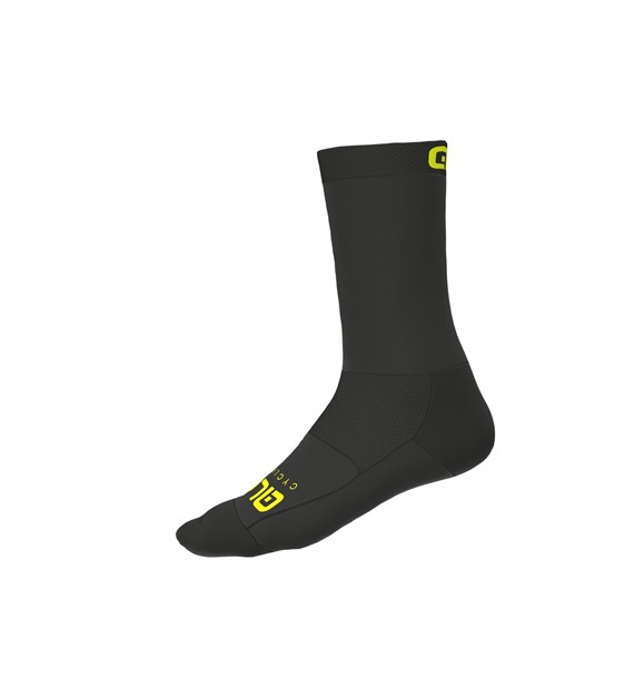 L147400117 ALE TEAM CALZA Q-SKIN 18cm / Q-SKIN 18cm SOCKS - Skarpety Rowerowe