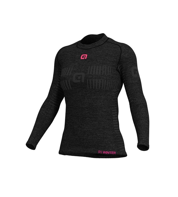 L08440318/GRIGIO/GREY ALE INTIMO DONNA ML / LS LADY BASELAYER - Damska Bielizna Rowerowa