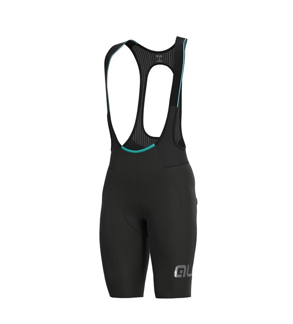 L14940119 ALE K-COLDBLACK PANTALONE CB / BIBSHORTS - Męskie Spodenki Rowerowe