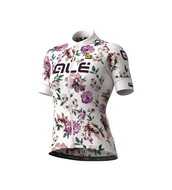 L20116400 ALE DONNA JERSEY FIORI - Damska Koszulka Rowerowa