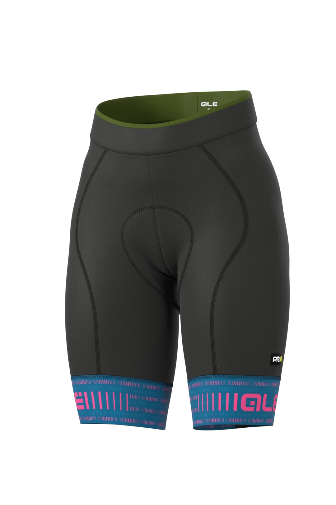 L20124628 ALE DONNA GREEN ROAD LADY SHORTS  - Damskie Spodenki Rowerowe