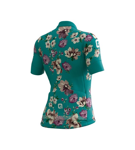 L20116462 ALE DONNA JERSEY FIORI - Damska Koszulka Rowerowa