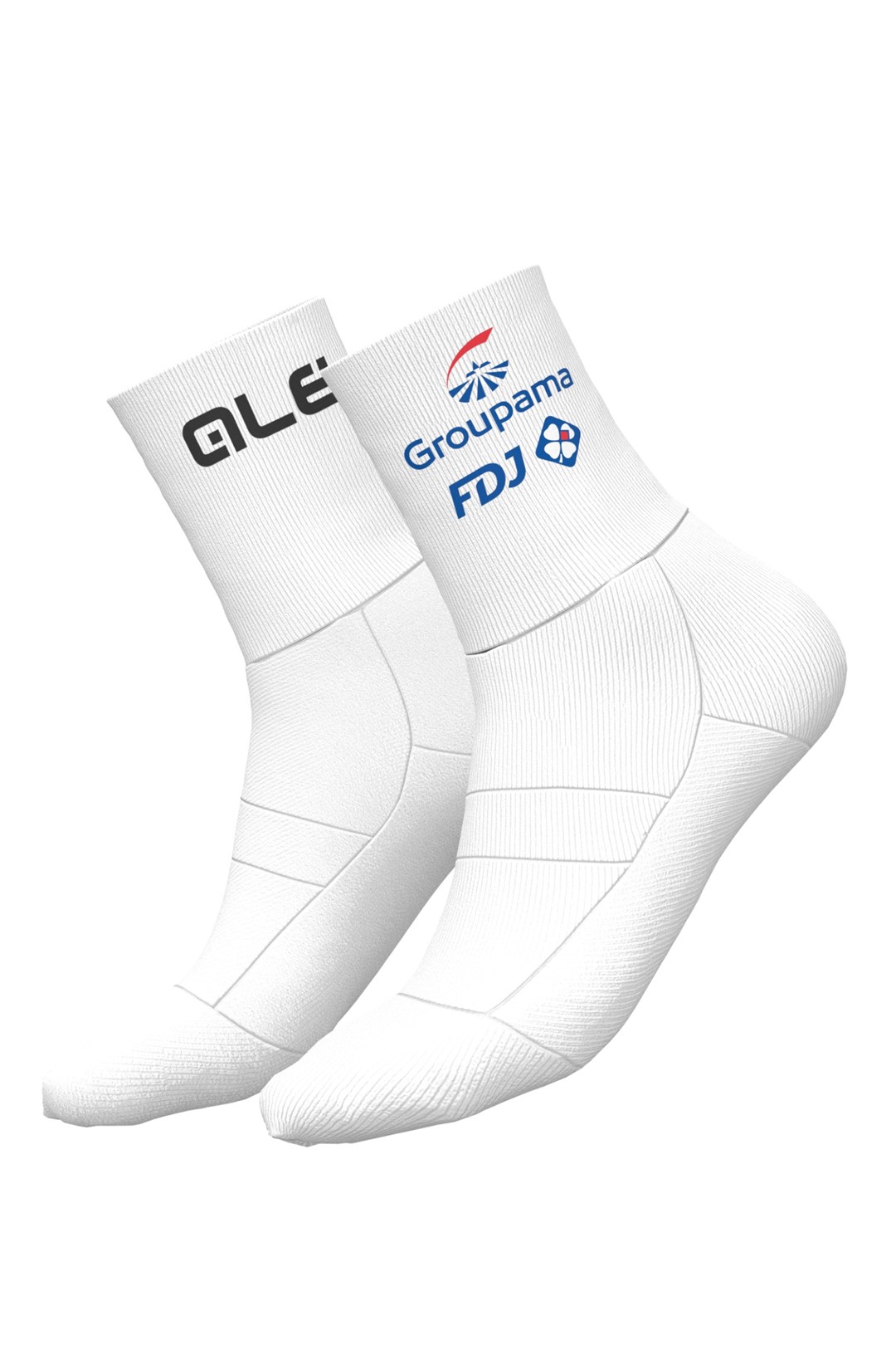 R21232044 ALE CALZA Q-SKIN 12cm / Q-SKIN 12cm SOCKS GROUPAMA FDJ  - Skarpety Rowerowe