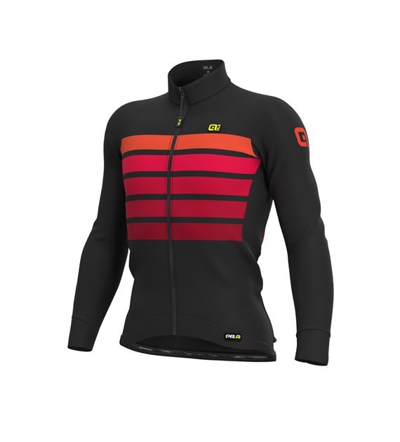 L22006426 ALE SOMBRA WOOL THERMO LS JERSEY - Męska Bluza Rowerowa