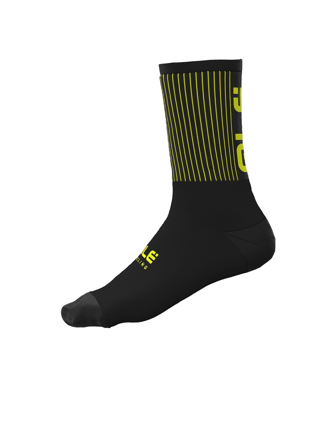 L22101460/NERO-GIALLO FLUO/BLACK-FLUO YELLOW ALE FENCE CALZA PRIMALOFT 18cm / PRIMALOFT 18cm SOCKS - Skarpety Rowerowe