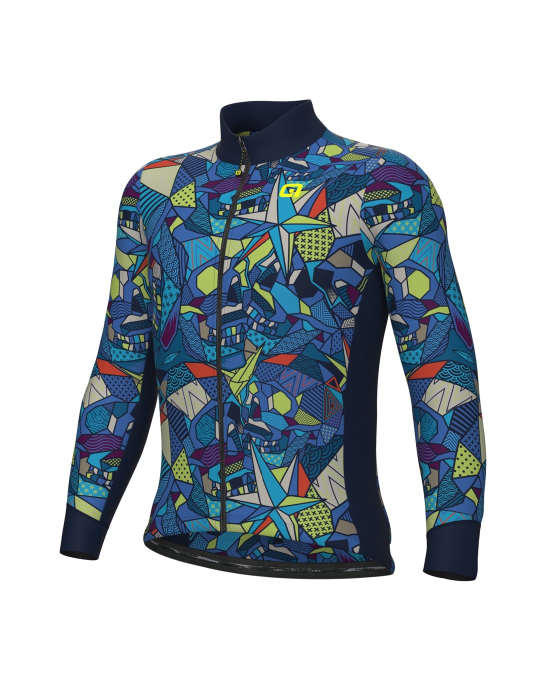 L24004402/BLU/BLUE ALE MAGLIA ML / LS JERSEY - Męska Koszulka Rowerowa Długi Rękaw