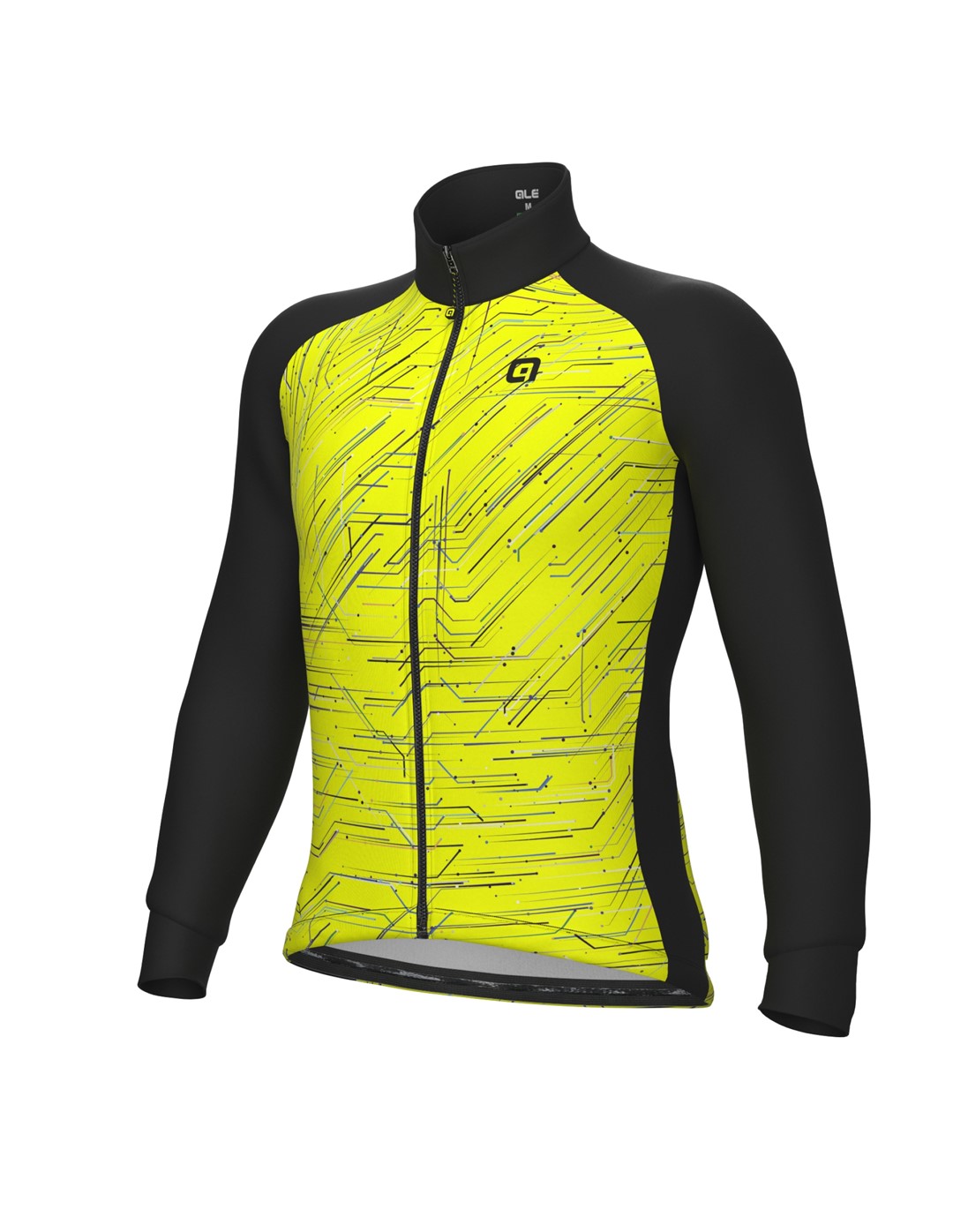 L24034460/GIALLO FLUO/FLUO YELLOW ALE BYTE GIUBBINO / JACKET - Męska Kurtka Rowerowa