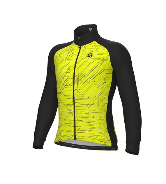 L24034460/GIALLO FLUO/FLUO YELLOW ALE BYTE GIUBBINO / JACKET - Męska Kurtka Rowerowa