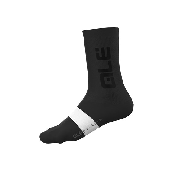 L24035401/NERO/BLACK ALE LOGIN CALZA LANA DRYAN/ DRYAN WOOL SOCKS - Skarpety Rowerowe Wełniane