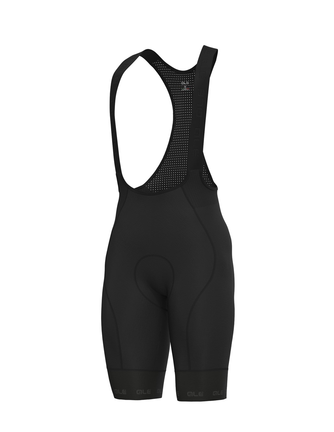 L25044401/NERO/BLACK ALE PANTALONE CB / BIBSHORTS - Męskie Spodenki Rowerowe