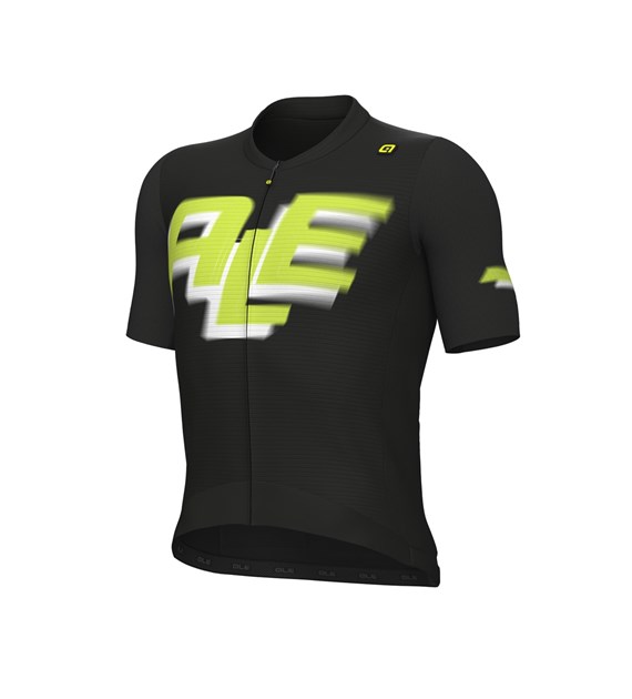 L25053401/NERO/BLACK ALE MAGLIA MC / SS JERSEY SAUVAGE - Męska Koszulka Rowerowa
