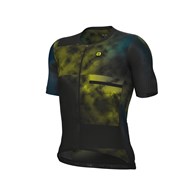 L25054401/NERO/BLACK ALE MAGLIA MC / SS JERSEY ATMOSFERA - Męska Koszulka Rowerowa