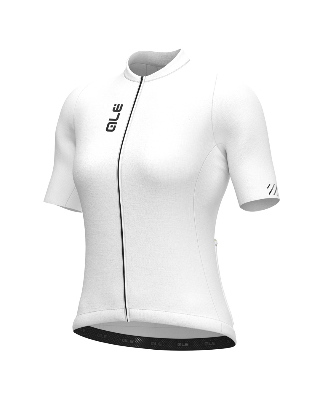 L25084400/BIANCO/WHITE ALE MAGLIA DONNA MC / SS LADY JERSEY COLOR BLOCK - Damska Koszulka Rowerowa