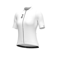 L25084400/BIANCO/WHITE ALE MAGLIA DONNA MC / SS LADY JERSEY COLOR BLOCK - Damska Koszulka Rowerowa