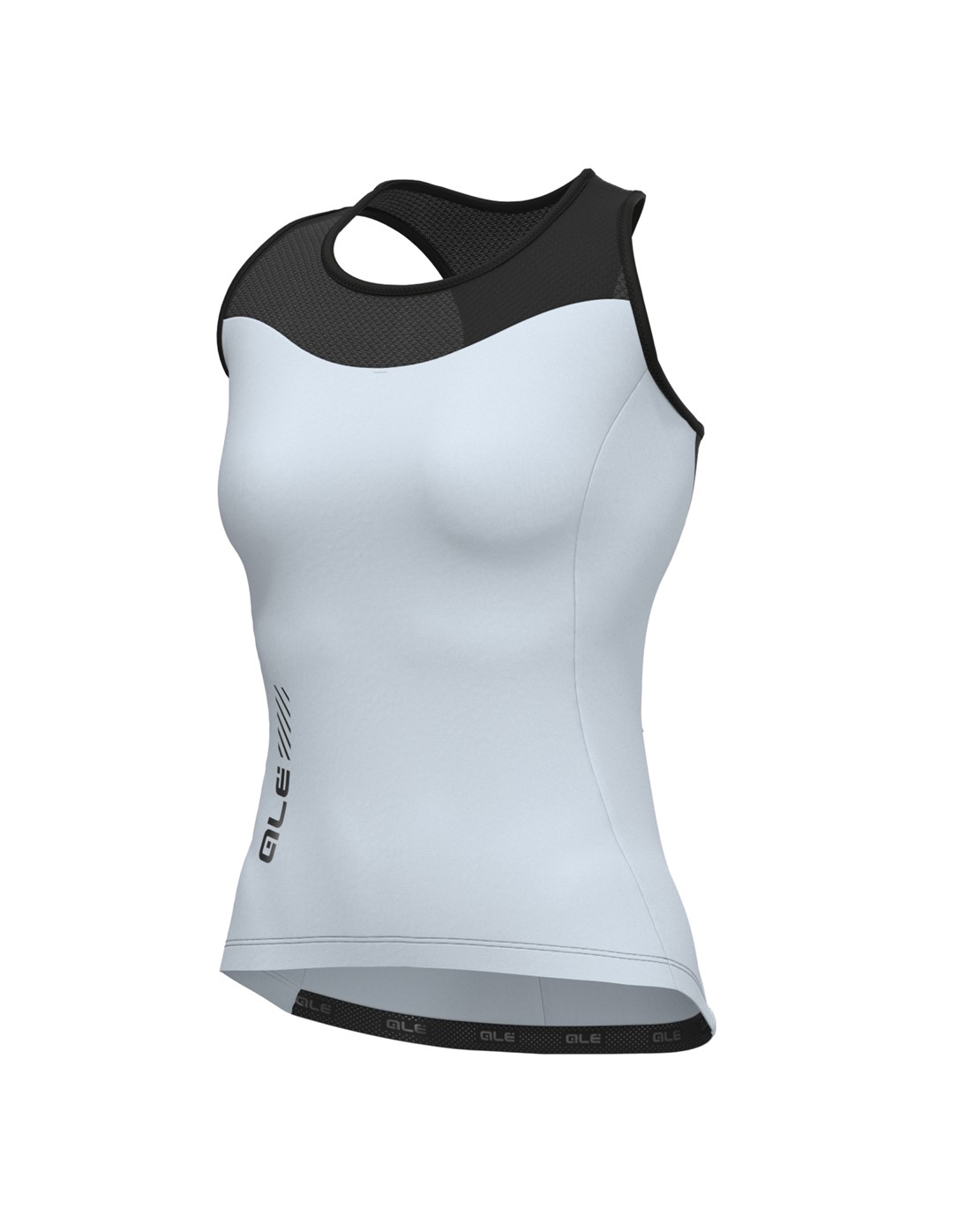 L24052646/VERDE ACQUA/AQUA ALE TOP DONNA / LADY TANK TOP COLOR BLOCK - Damska Koszulka Rowerowa